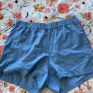 Madewell chambray pull on short